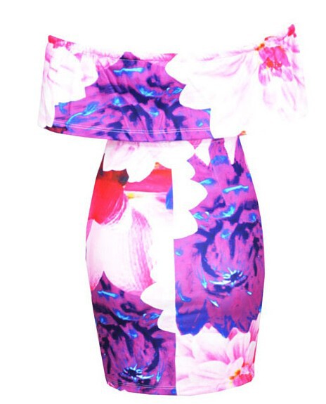 F2376  fashion print dress